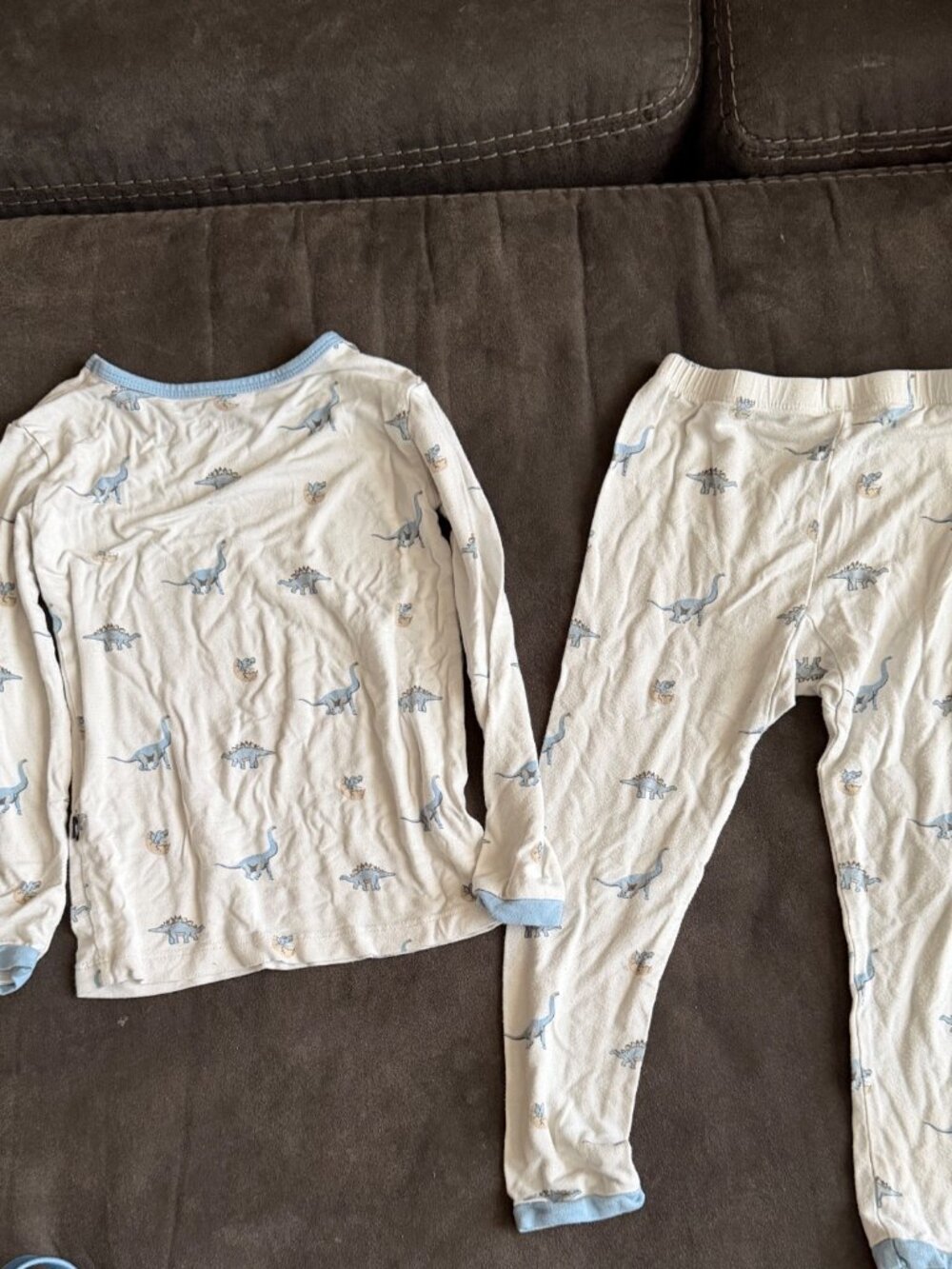 Kyte Baby 4T Dinosaur Print Pajama Set Bamboo Blend Long Sleeve Top & Pants Snug - Picture 5 of 7